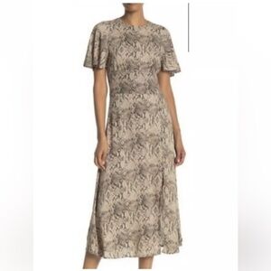 Free press snakeskin midi Dress size L